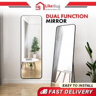 LIKEBUG : Dual Function Mirror Full Length Mirror | Floor Standing Mirror Full Body Mirror Cermin Besar