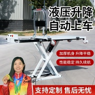 【TikTok】#Electric Ximu Lake Portable Car Lifting Platform Trolley Hydraulic Scissor Lifts