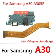 USB Charging Port Dock Board Connector Main Motherboard Flex Cable For Samsung Galaxy A30 A305F