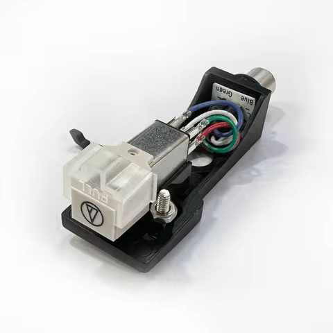 Black Headshell, AT-3600L Cartridge and Stylus, Needle for Technics SL D1, SL D1K, SL D2, SL D33, SL