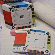 [HelleryMY] Weaving Card Paper Loom Cards 8 Inch Shuttle Tablet Accessories for Knitting Loom Projec