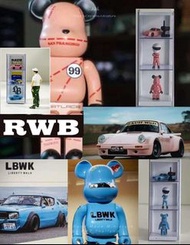 🇹🇭 1∶64 模型 RWB 粉豬99 × GTR LBWK 遙控車 人偶 陳列架套裝 微縮模型擺件