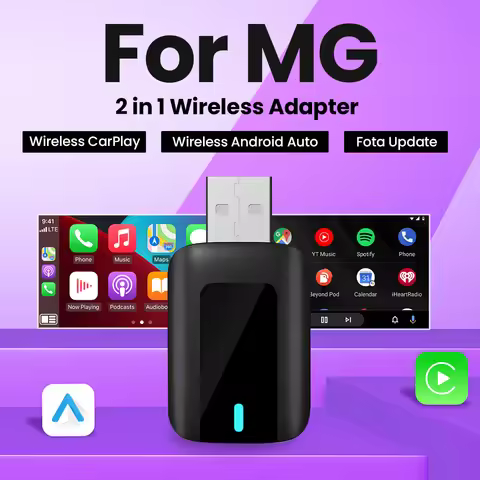 New Mini Wireless Android Auto Adapter Carplay Smart Dongle Plug and Play For MG GT MG5 RX5 GS ZP ZS