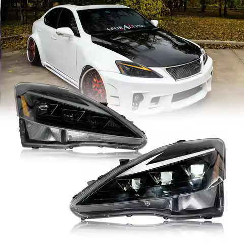 LED Headlights Assembly For 2006-2012 Lexus IS250 IS350 Durable FULL LED Head lamp DRL