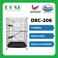 DR.CAGE DRC-206 2 Level Pet Cages Wrought Iron With Powder Coating / Cat Cages / Sangkar kucing 2 ti