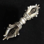 ระฆัง Vajra ขนาดเล็กทำจากเงินเทียมสีขาวห้าง่ามทำจากทองแดงอุปกรณ์ตกแต่ง & รูปปั้น