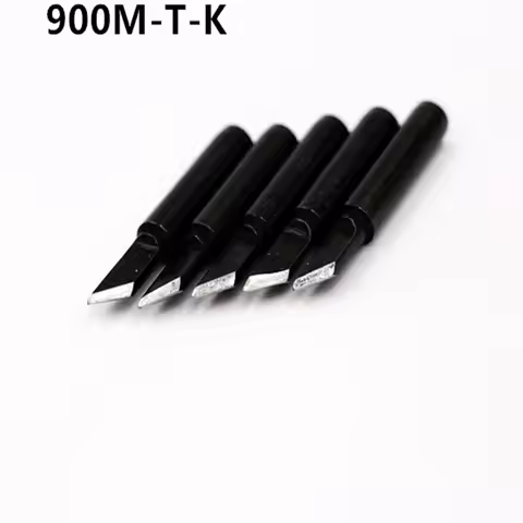 SZBFT 5PCS Black 900M-T-K Lead-Free replaceable solder iron tip for 936 solder station 900M-T B I SK