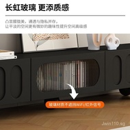 Storage Cabinet Style Floor-standing Modern Simple TV Cabinet Combination Cream TV Cabinet Coffee Ta