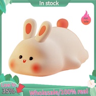 Night Light,Cute Silicone Lamp, Dimmable Light Up Bunny, Night Lamp,Rechargeable Bunny Nightlight, B