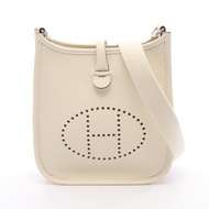 【二手】愛馬仕 HERMES 單肩背包 Evelyne TPM 米白色皮革 Evelyne Amazon TPM 米白色 女士 全新未使用