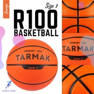 TARMAK ลูกบาสเก็ตบอลทนทานเป็นพิเศษ รุ่น R100 เบอร์ 7 (สีส้ม) ( Kids' Adult Size 7 Basketball R100 - Orange ) ลูกบาส ลูกบาสเก็ตบอล บาสเกตบอล Basketball