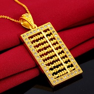 916 gold Abacus Pendant /emas loket 916 diamond Abacus for women