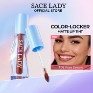 POPULARITYLong Lasting High Pigment, Tahan Lama 24 Jam SACE LADY Matte Liptint Waterproof Transfer-p
