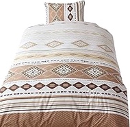 Merry Night Two-Sided Zipper Duvet Cover "Kilim" Beige Single Long Approx. 59.1 x 82.7 inches (150 x
