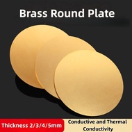 H62 Brass Circular Plate Round Copper Sheet Copper Gasket 2/3/4/5mm Solid Circular Copper Plate Yell
