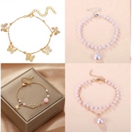 FAST DELIVERY ANKLE BRACELET / BEACH BRACELET BUTTERFLY PENDANT HANDMADE ANKLE BRACELET BRACELET/