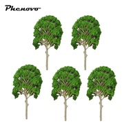 [Phenovo] 5PCS Model Mulberry Trees Architecture Train Railway Park Scenery Layout O