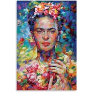 People Celebrities Painters & Artists Frida Kahlo Frida By Leon Devenice Poster Decorative Painting