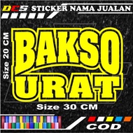 CUTTING STICKER WITH MEATBALL VEIN WRITING STICKER FOR SALES NAME ON WHEEL CART