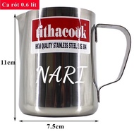 Ca inox ca nước inox 304 có nắp và không nắp loại lớn 2 lít TITHACOOK cao cấp - gia dụng Nari