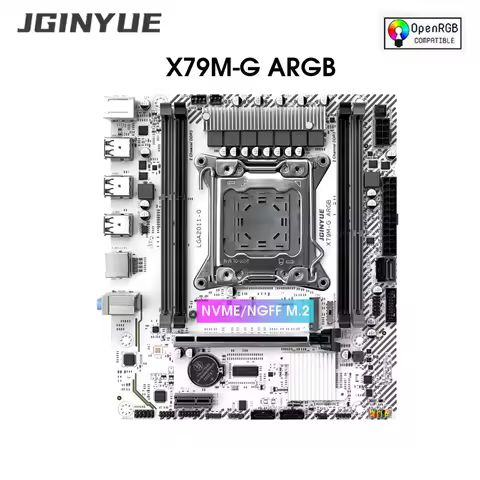 JGINYUE X79 LGA 2011 M-ATX Motherboard Support Xeon E5 2667V2 2690V2 2695V2 2696V2 CPU DDR3 Memory p
