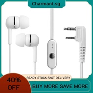 1.2m Earpiece Headset Mic for Walkie Talkie 2 Pin Dual Earphone Earpiece Replacement Portable for BA