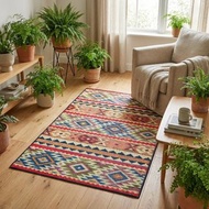 【風格禮物】藺草地毯Lux 印地安圖騰 百年職人傳承 榻榻米工藝