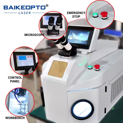 BK-JW150/B 2025 Mini Pressure Regulation Laser Spot Welder 150W Jewelry Laser Welding Machine Gold S