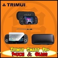 Trimui Smart Pro Pouch Casing Tempered Glass