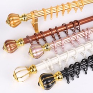 ST/💥A Set of Thick Aluminum Alloy Curtain Pole Roman Rod Perforated Single Rod Double Rod Top Mounted Side Mounted Curta