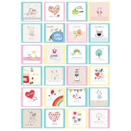 [TQT Gift] Birthday Greeting Cards, Mini Cards with Many Cute Themes - Christmas, Valentine's Day, M