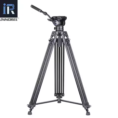 INNOREL VT80 Professional Aluminum Video Tripod Hydraulic Fluid Video Head Camera Tripod For Dslr Ca
