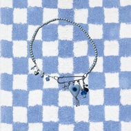 Safety pin necklaces by manikaca | Safety pin Necklace | Silver beads Necklace | Y2k Necklace | Y2k 