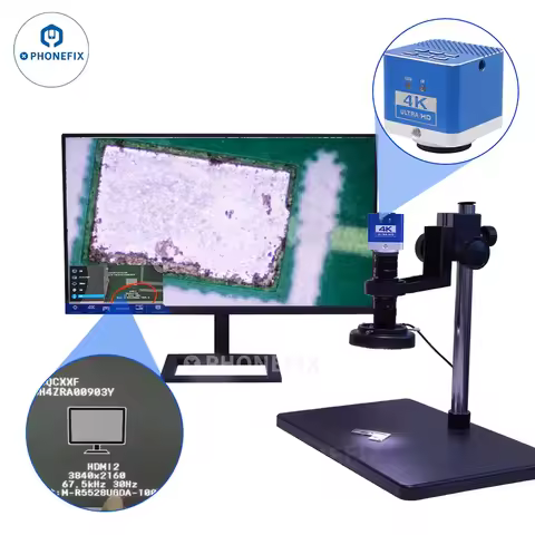 3840*2160 4K 30FPS HDMI Microscope Camera 60MP USB Type-C Output Digital Industry Camera Magnifer Ch