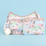 Lesportsac Peter Rabbit แบรนด์ร่วมการ์ตูนทั้งหมดตรงกับกระเป๋าผู้หญิงลำลองพิมพ์กระเป๋าสะพายไหล่แนวทแย