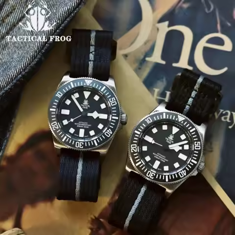 Tactical Frog FXD Titanium Watch Male Sapphire Crystal 200M Waterproof BGW-9 Luminous NH35A Automati