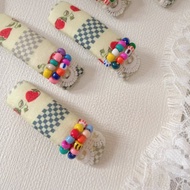 wow Handmade春日草莓方型BB夾 髮夾 髮飾