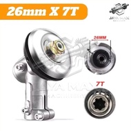 GEAR CASE BRUSH CUTTER TB33 26MM X 7T KEPALA GEAR MESIN RUMPUT