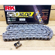 RANTAI RK 120L O-RING CHAIN 520KLO2 KLO 100% ORIGINAL RK O-RING BLACK