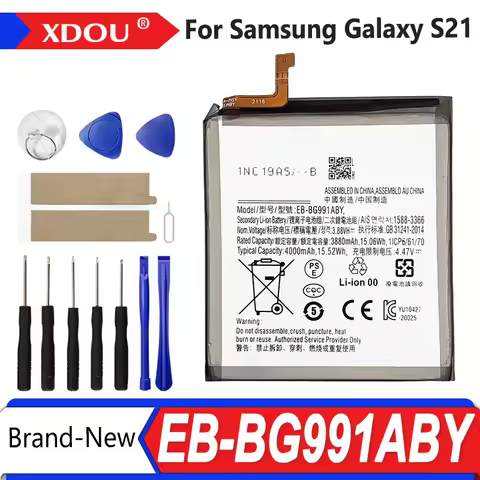 New EB-BG991ABY 4000mAh Replacement Battery for Samsung Galaxy S21 5G SM-G991B /DS G991U Batteries+T