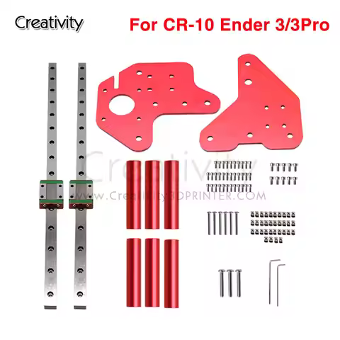 Ender 3 CR10 Dual Z-Axis MGN12C Linear Rail Upgrade Kit 475mm Linear Guide Fit CR 10S/S4/S5 318mm Fi