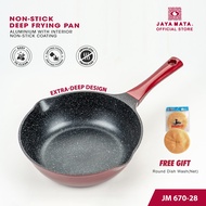 JAYA MATA 28cm Non-Stick Deep Frying Pan Aluminium With Interior Non-Stick Coating JM670-28 | Offici