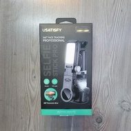 90% new USATISFY 360 Face Tracking Professional Selfie Stick Pro|Mini Compact|PTZ Mode|Fill Light|Bl