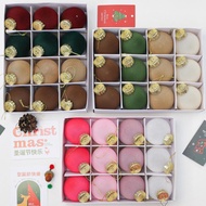 Set 6cm Flocking Ball Velvet Christmas Ball Set Tree Decoration Ornaments Plush Christmas O8f1