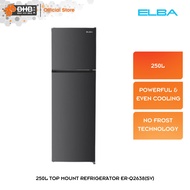 Elba Top Mount Refrigerator ER-Q2638(SV) 250L Powerful And Even Cooling ERQ2638SV Peti Ais