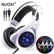NUOXI N1 Computer Stereo Gaming Headphones Best Casque Deep Bass Game Earphone Headset with Mic LED