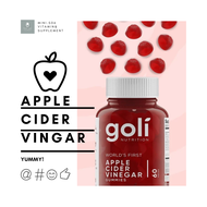 [ แอปเปิ้ลไซเดอ (กัมมี่) ] Goli , Apple Cider Vinegar Gummies x 60 กัมมี่ (Gummies)
