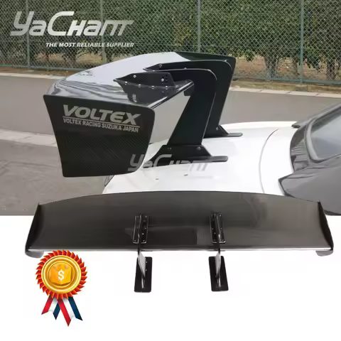 Car-Styling FRP CF Carbon Fiber Universal VLTX Type 7 SWAN NECK Style 1600mm GT Wing Spoiler Fit For