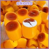OKONO Caramel Pudding Squeezing Ball Shell, Realistic Pudding Shaped Soft DIY Empty Pudding Shell, A