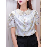 B27 Cream-Yellow Floral Lace
